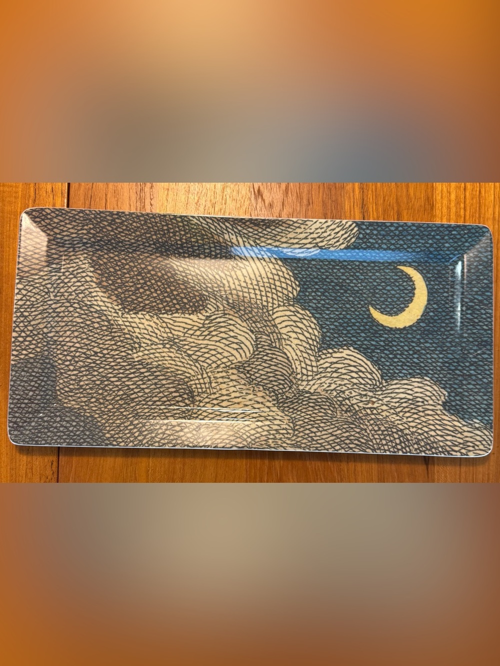 John Derian for Threshold Melamine midnight snack serving tray 14” x 7”